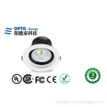 Warm Whtie 4 inch COB LED Ceiling Light 15W / Museum dimmab